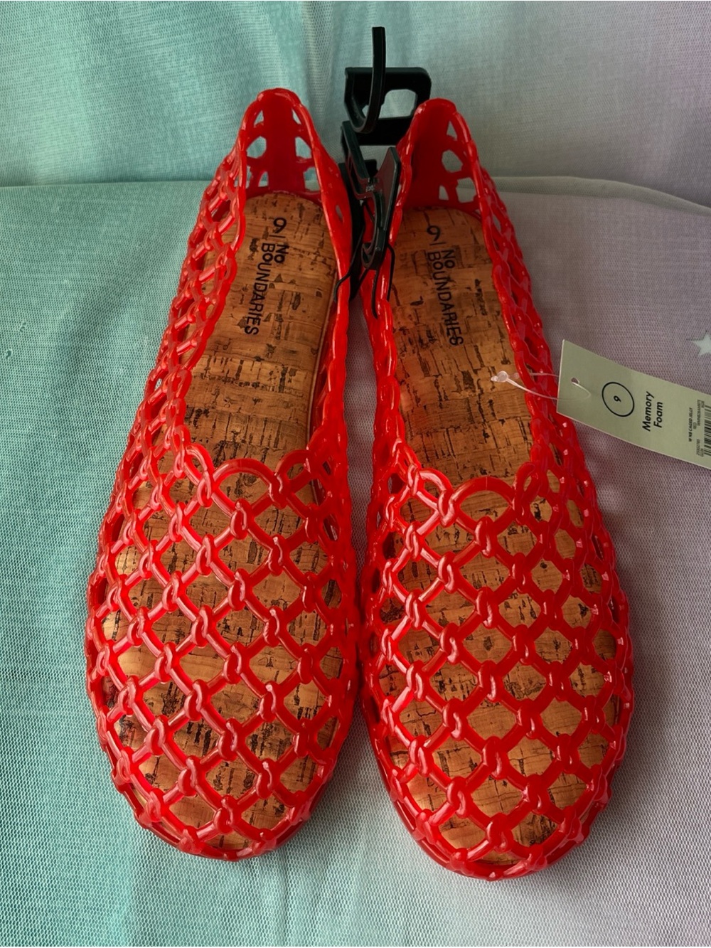 Women’s Jelly Sandals in Bright Red size 9 new with tags